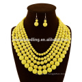 Design populaire rouge 2015 mode nigérian africain perles bijoux ensembles